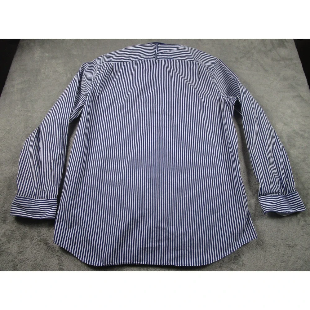 Banana Republic Shirt Mens XL‎ Blue Checked Button Up Long Sleeve Cotton